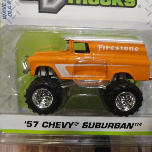 Jada Just Trucks FIRESTONE 57 Chevy Suburban~LG tires~Diecast 2019 editi… - Picture 2 of 5